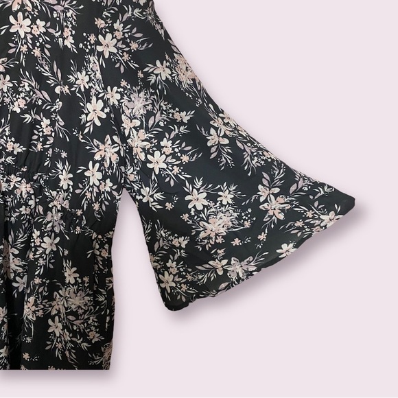 Grayson Threads NWT Black Floral Print Mini Dress - Picture 6 of 9